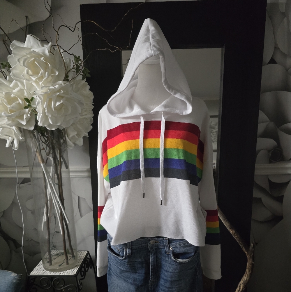 Angel Kiss White Rainbow Hoodie